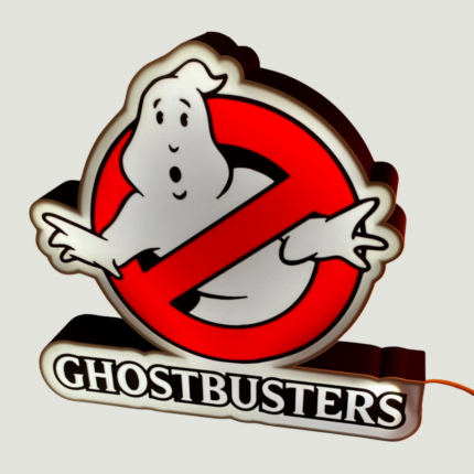 Φωτιζόμενο LED Διακοσμητικό «Ghostbusters Logo»